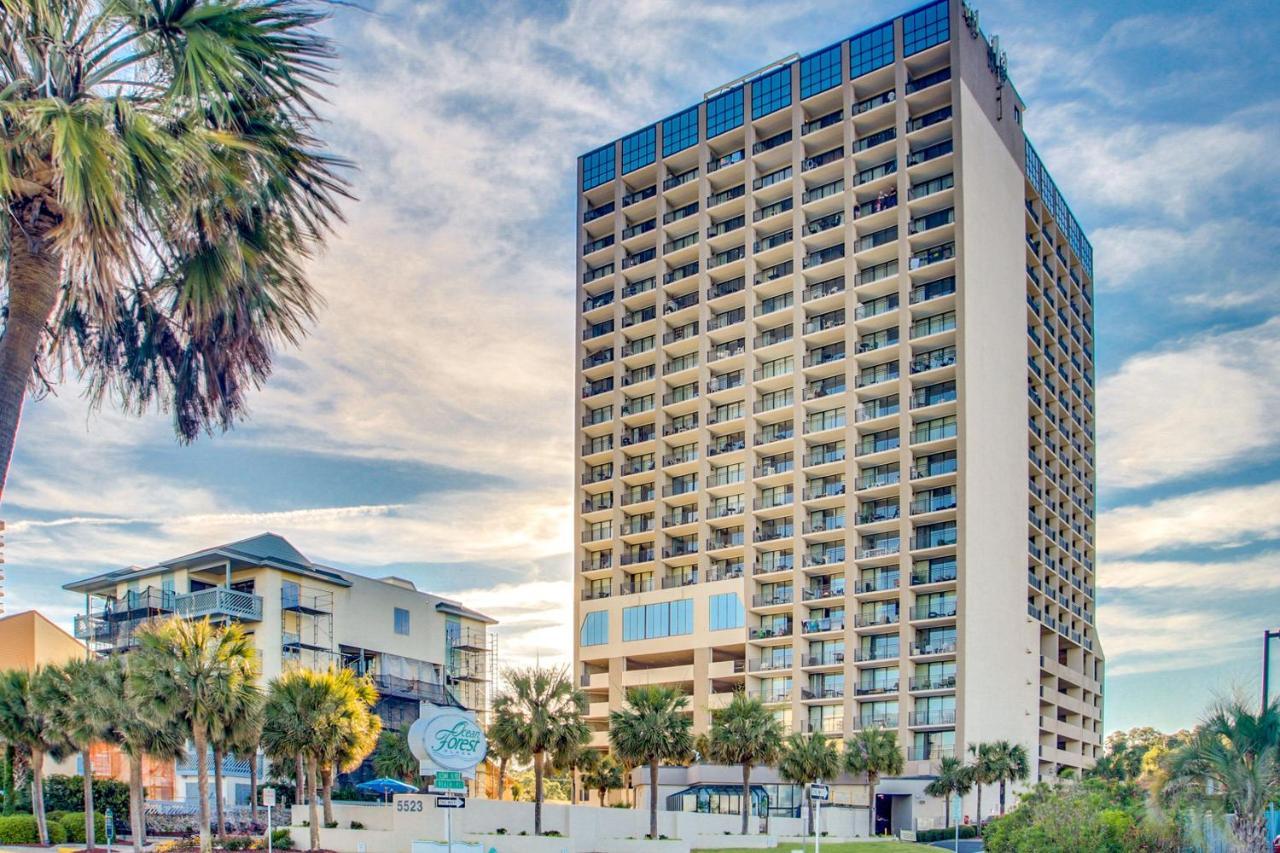 Scenic Views From The Balcony At Ocean Forest Plaza Condos Myrtle Beach Exterior photo
